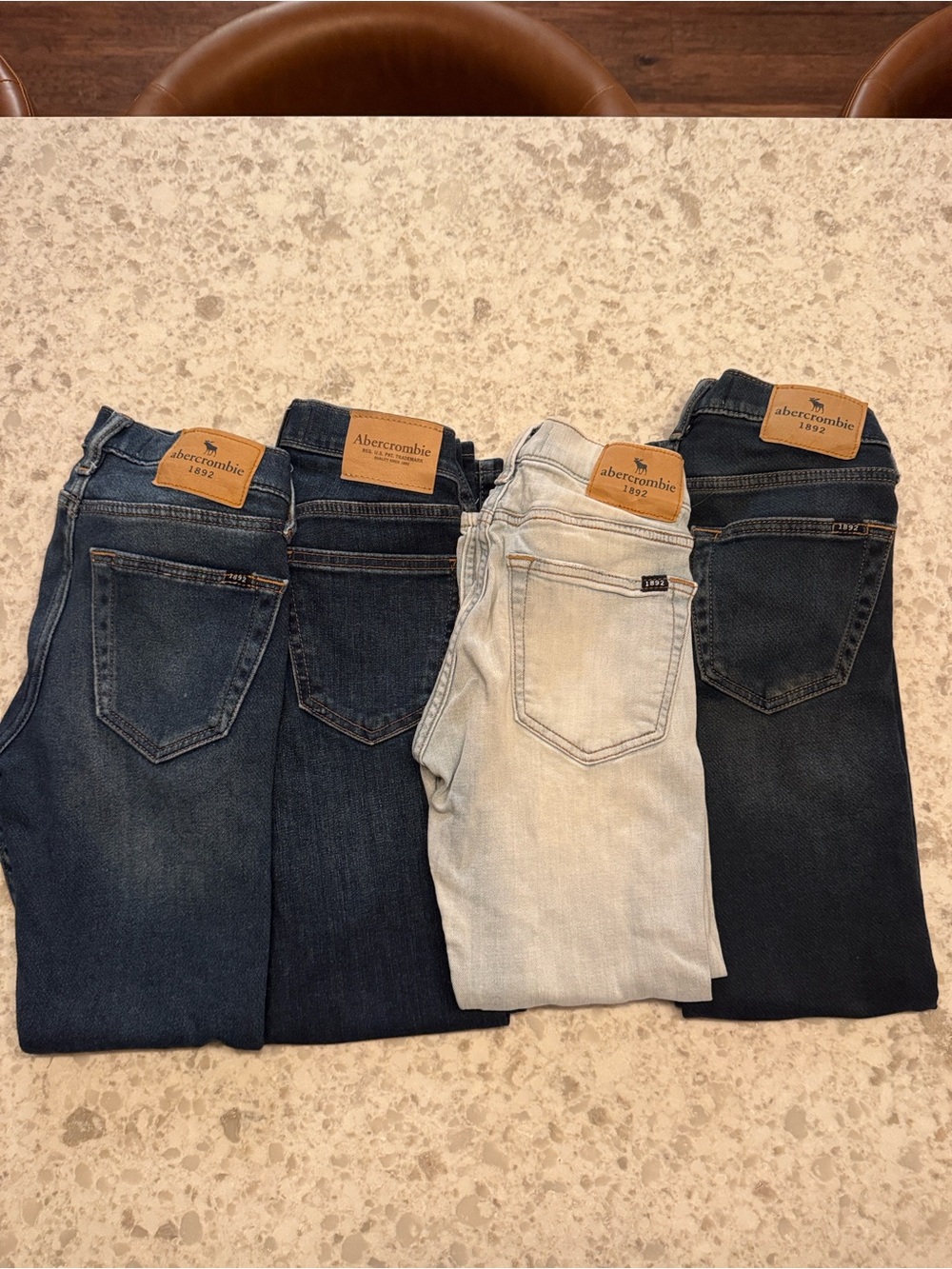 Abercrombie & Fitch Boy’s Jeans - 3 Dark Blue, Light Blue Size 9/10